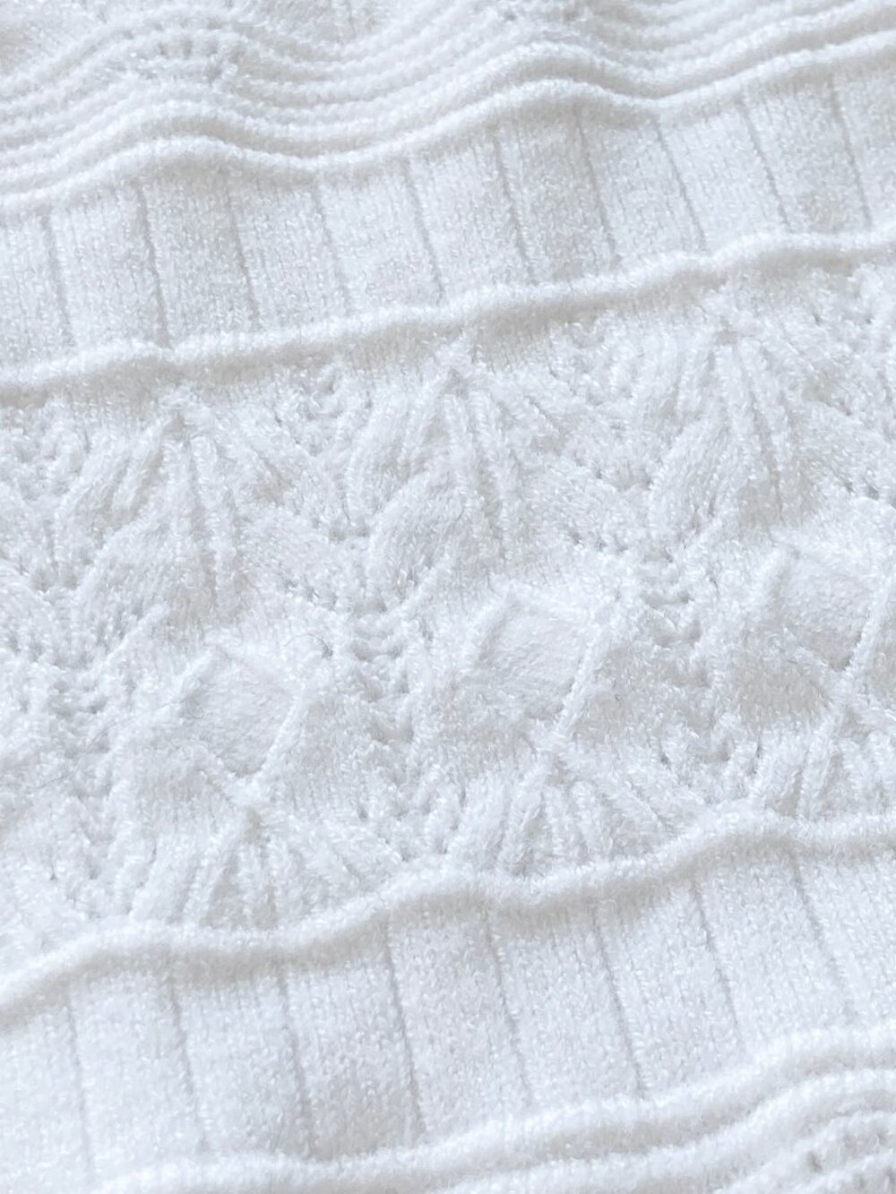 Heartloom Daisy Pointelle Knit Henley Top Sweater - Picture 8 of 12